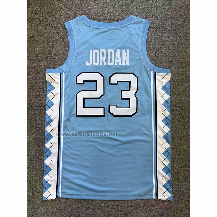 Camiseta NCAA North Carolina Tar Heels Michael Jordan NO 23 Azul